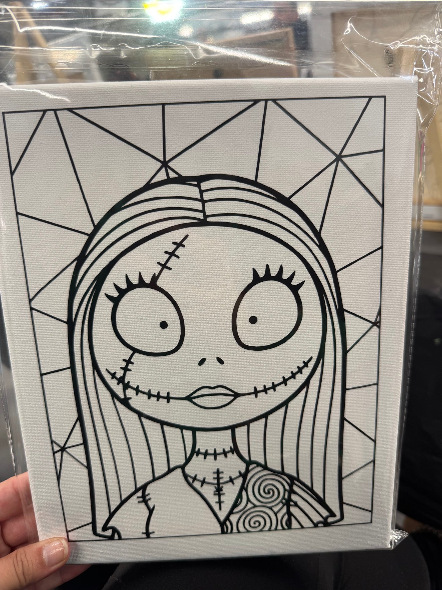 Sally pre-printed paint canvas 8x10