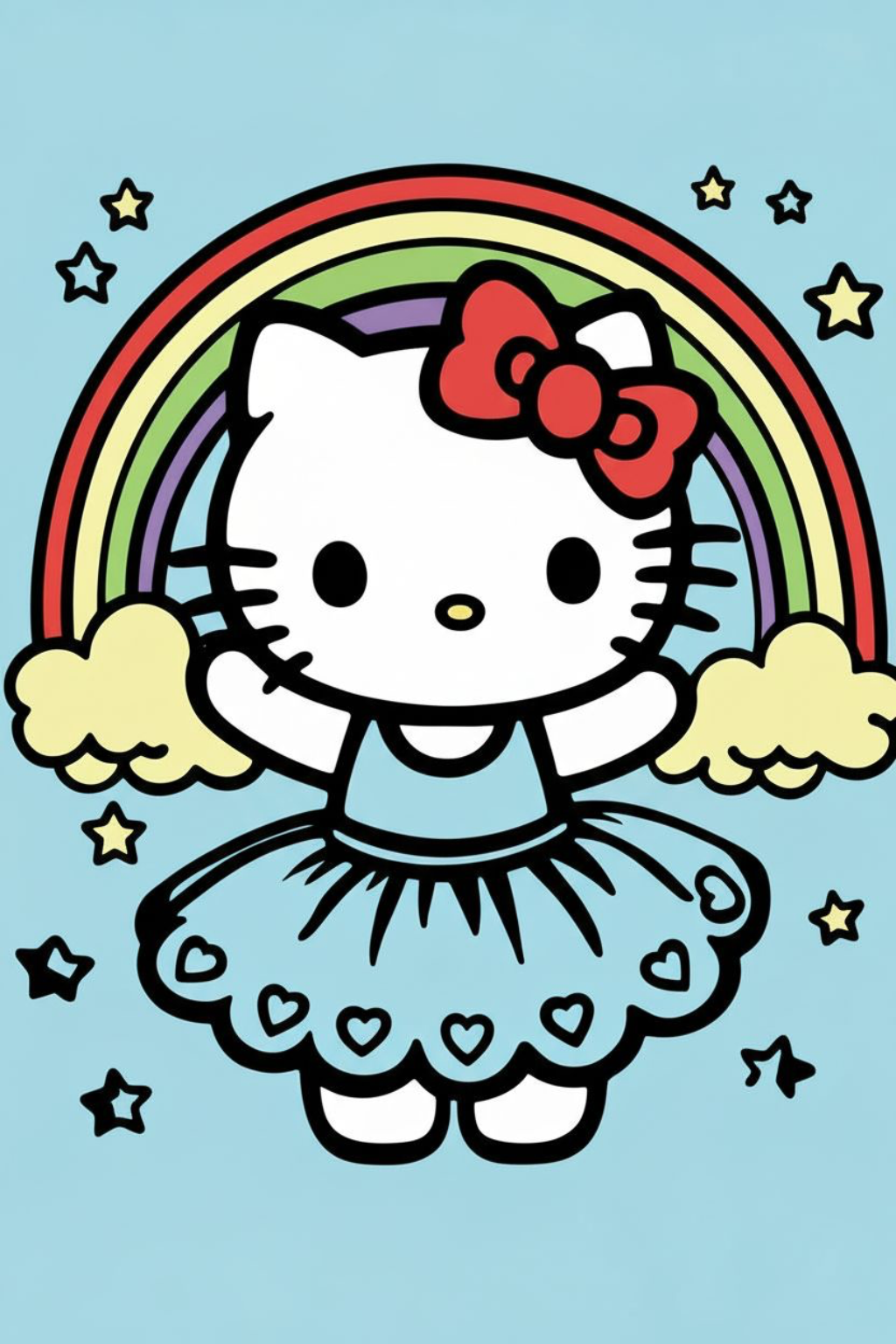 Paint Kit Hello kitty 8x10