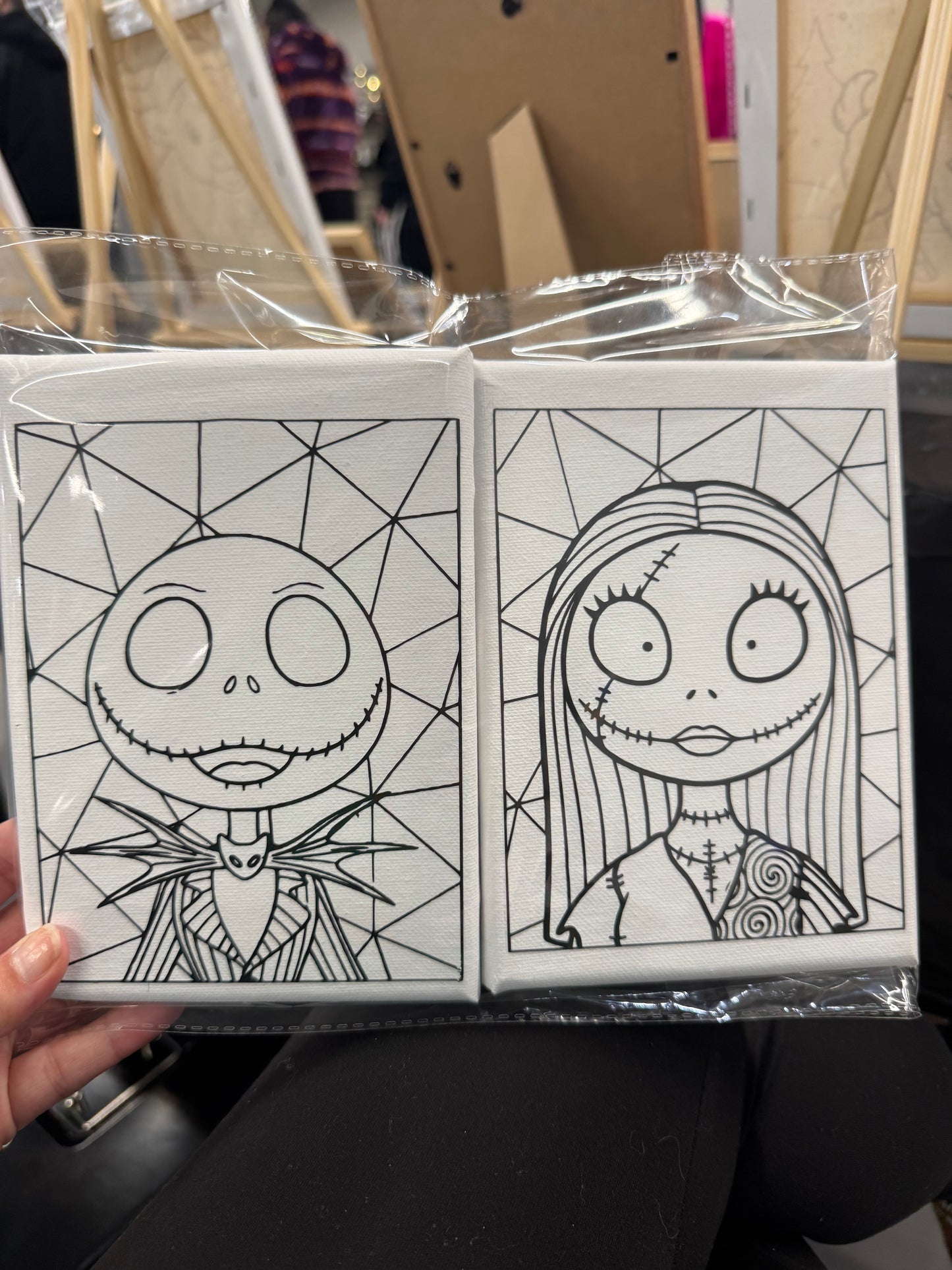Sally Pre-printed paint canvas 5x7