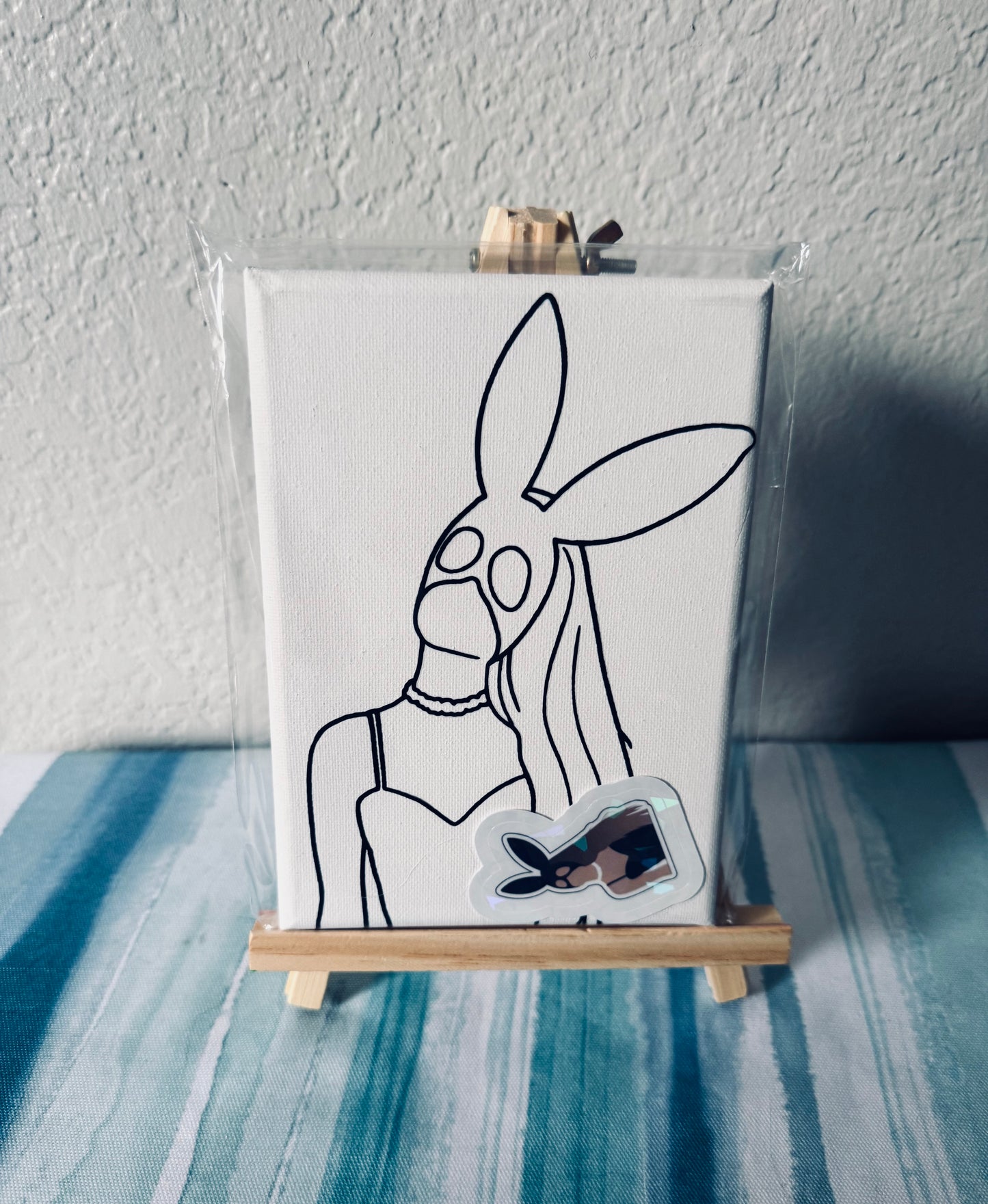 Pre-printed paint canvas 5x7
