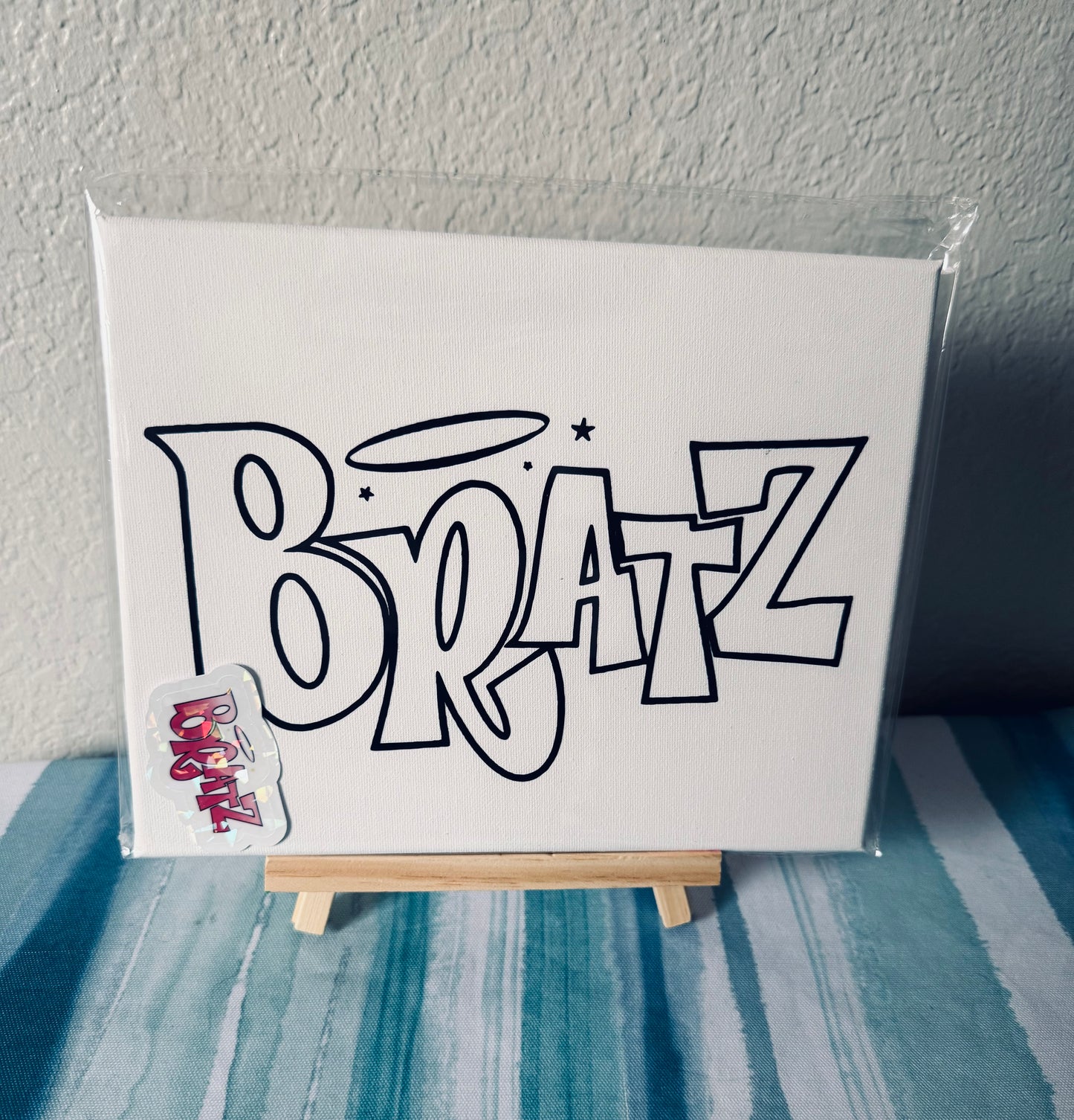 Bratz pre printed canvas 8x10