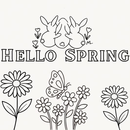 Iron On Sheet Hello Spring
