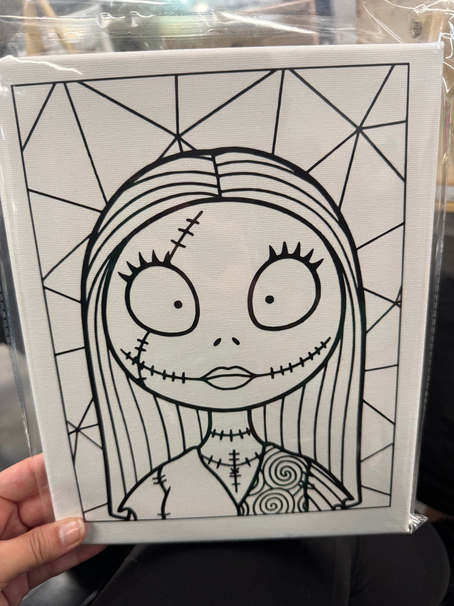 Sally pre-printed paint canvas 8x10