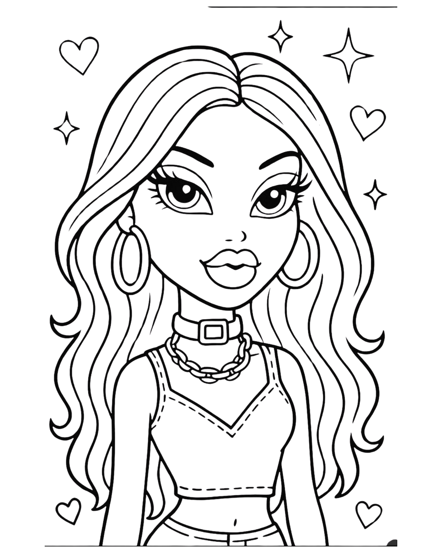 Bratz Pre printed paint canvas 8x10