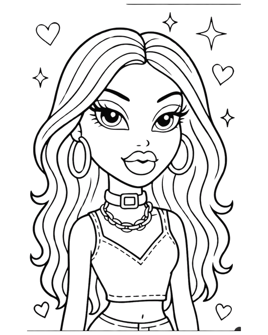 Bratz Pre printed paint canvas 5x7