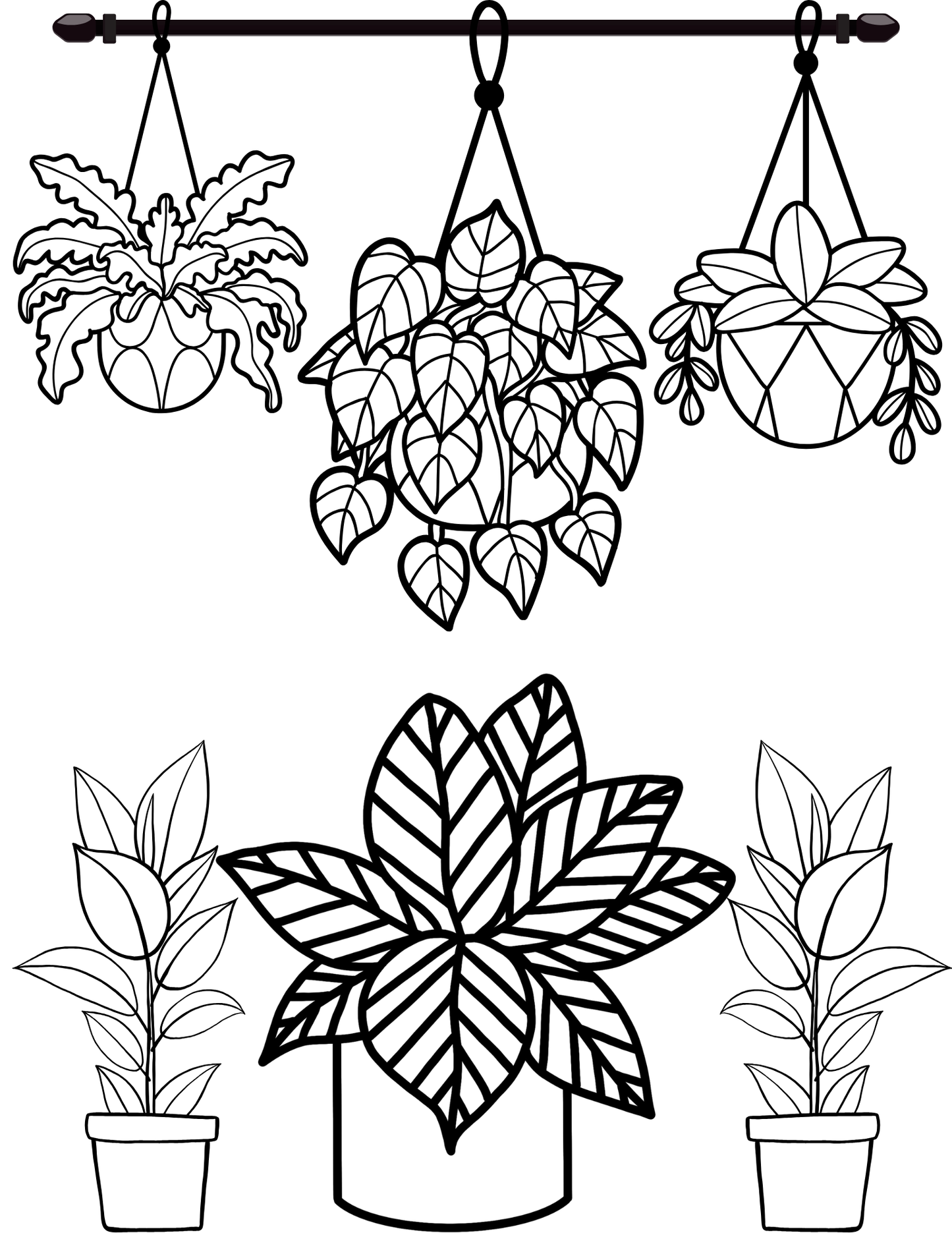 Plant Pre-printed Canvas 8x10