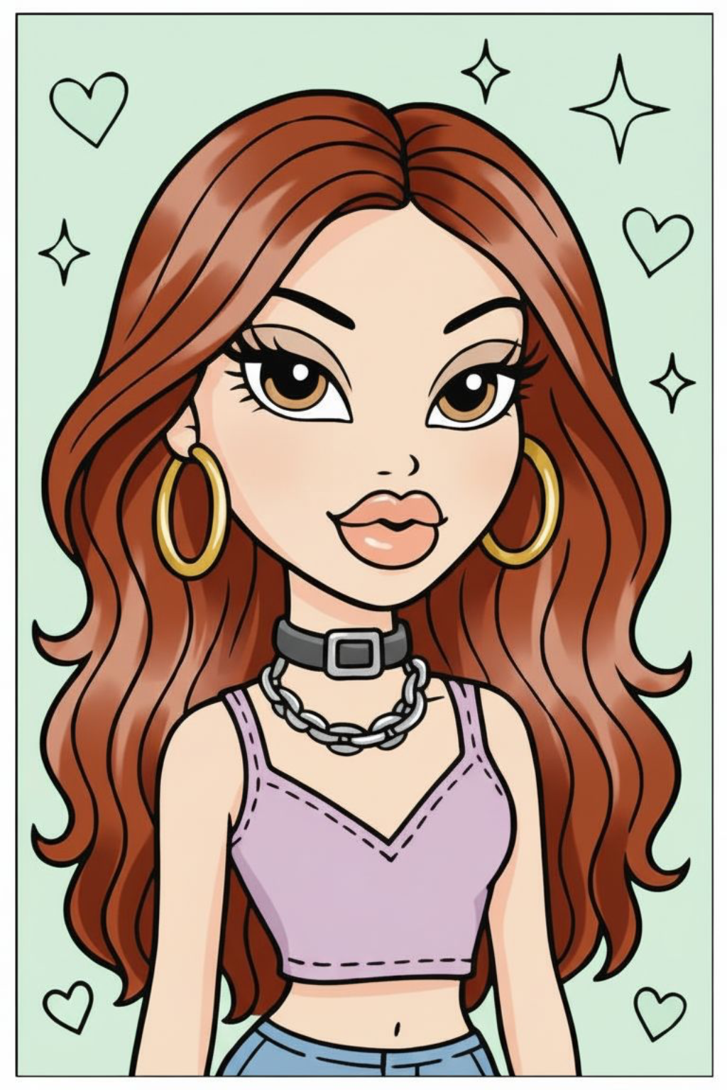 Bratz Pre printed paint canvas 8x10