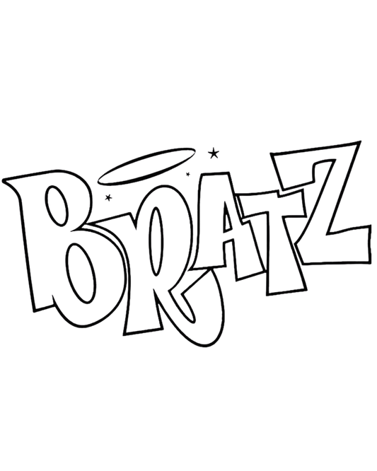 Bratz pre printed canvas 8x10