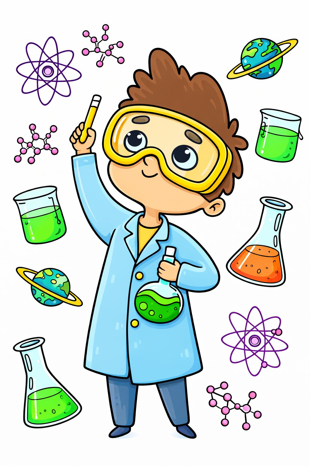 Paint Kit Science 5x7
