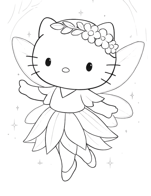 Digital Image Hello Kitty Fairy