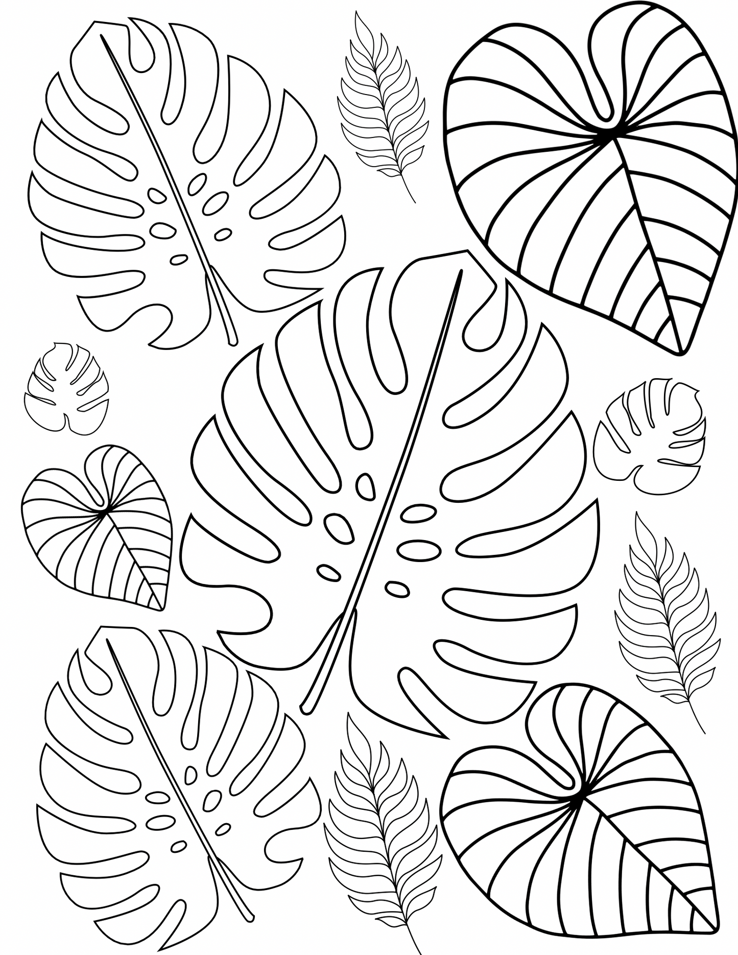 Paint Kit, Monstera 8x10