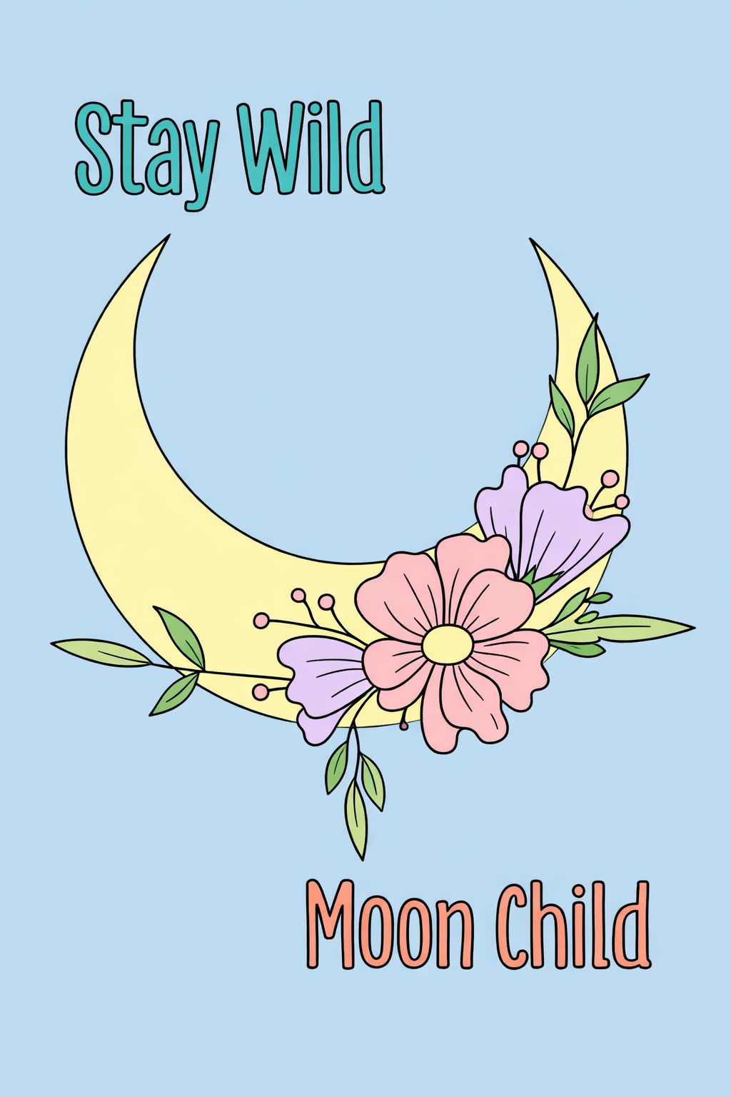 Paint Kit Moon Child  5x7