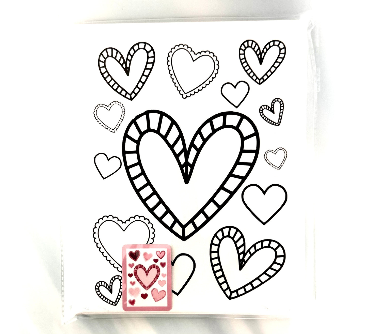 Heart pre-printed paint canvas 5x7