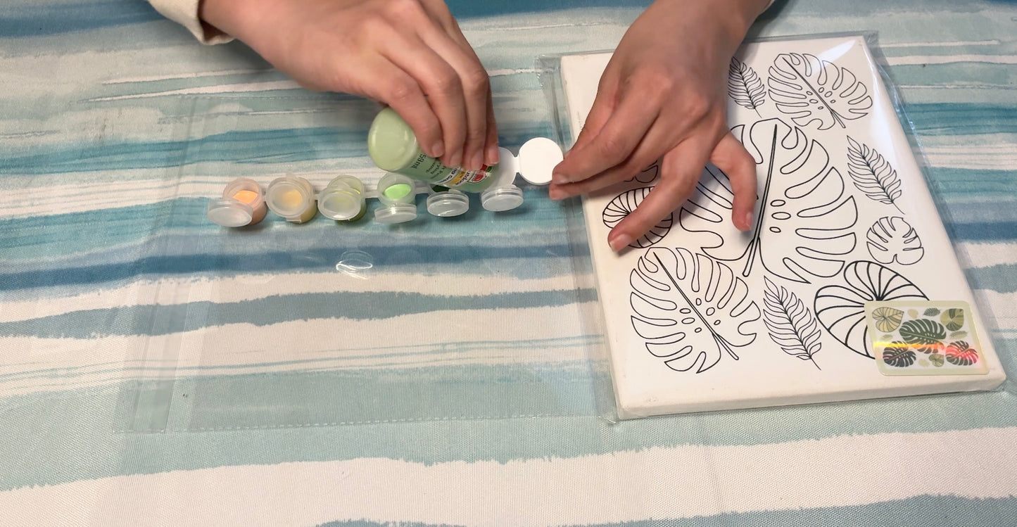 Paint Kit, Monstera 8x10